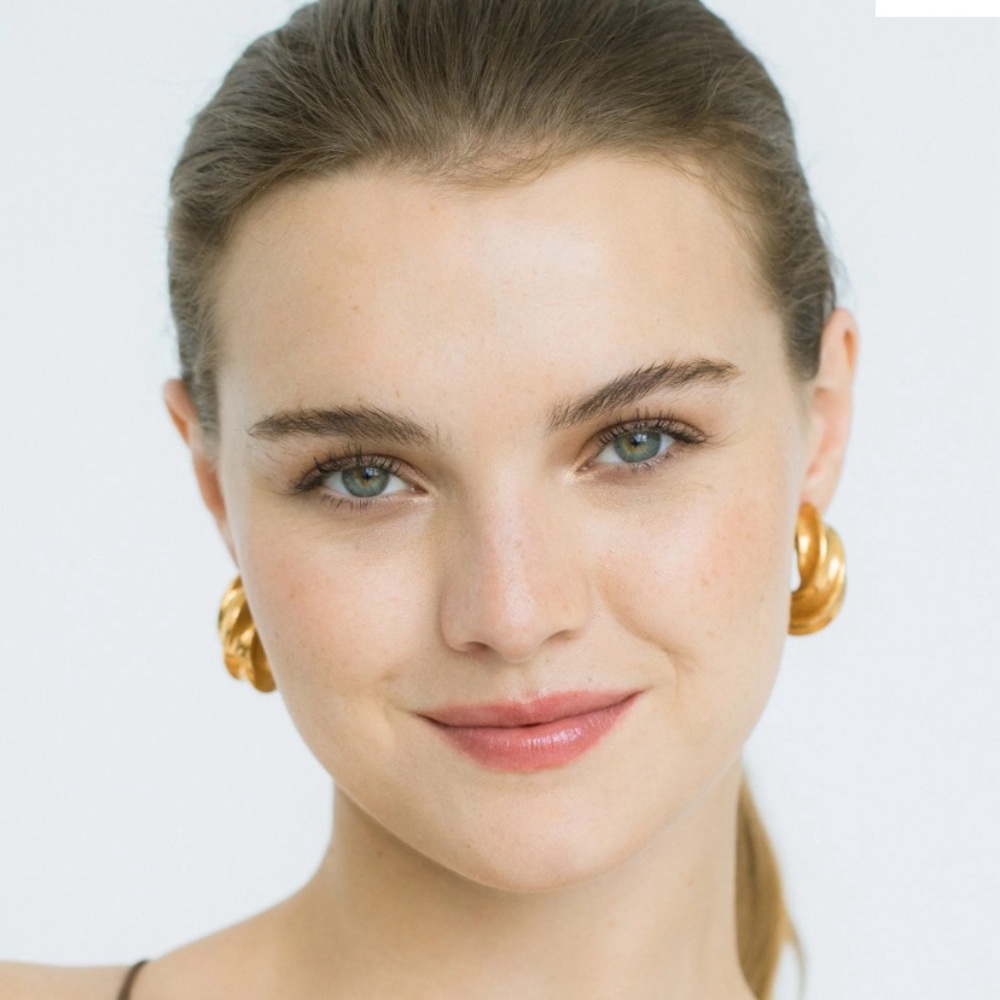 Jennifer Behr Aaryn gold hoop earrings